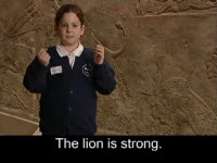 BSL-Video: Der Löwe ist stark.